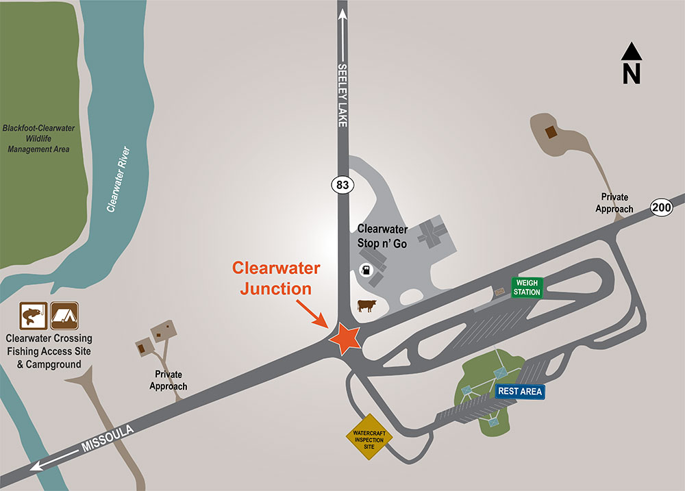 Clearwater Junction Intersection map image