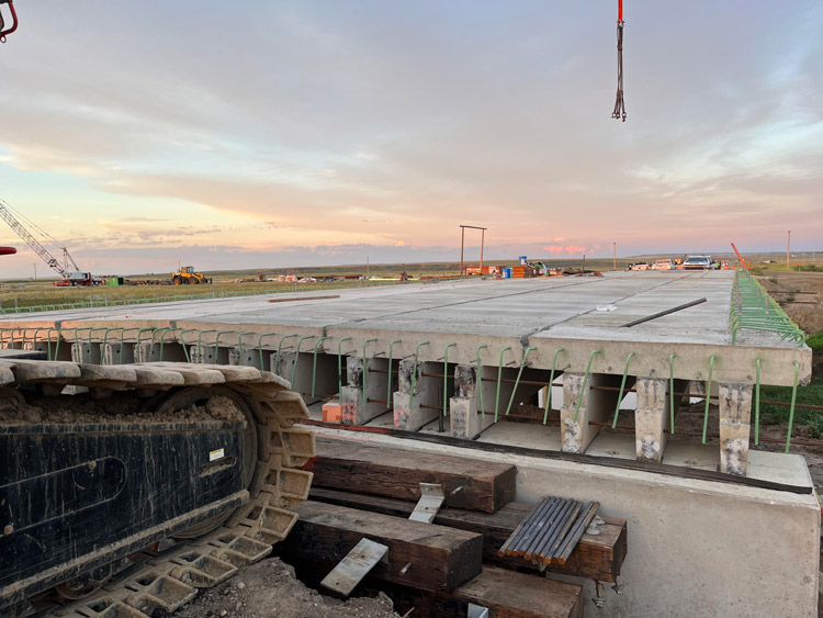 Butte Creek Bridge on Montana Highway 248 progress