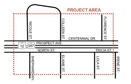 Lola Shephard Intersection Improvement Project Map