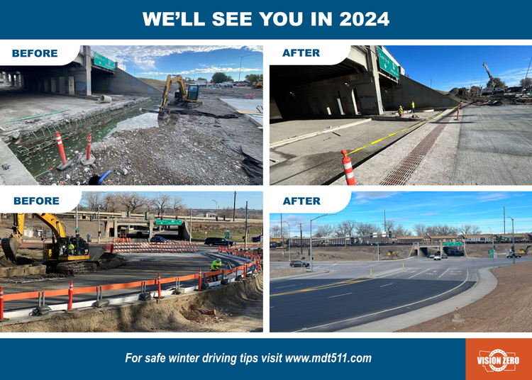before and after photo collage with texts that says We'll see you in 2024!