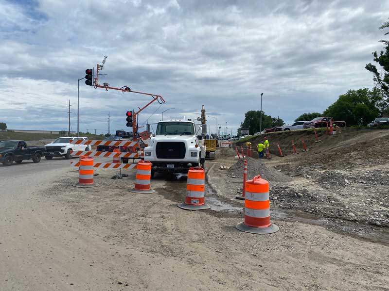 Underpass Avenue - Billings Project construction light