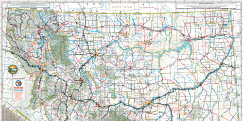 Montana highway map